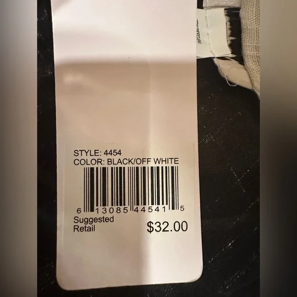 Modena New York Boho Kimono Cardigan | Black & White Floral Lightweight OS NWT - Picture 11 of 13